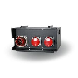 114-05-573 - Coffret de distribution empilable - Indu Electric - Entrée CEE 125A 400V 5P - Sorties 2x CEE 63A 400V 5P