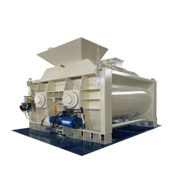 Bétonnière industrielle 2000 litres - ZEYU ZHONGGONG - série HZS avec système de contrôle micro-ordinateur