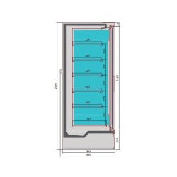 Chambre froide murale mike 3.8 l3810 7350.0080 COMBISTEEL