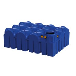 Cuve plate de récupération d'eau de pluie 7500l
