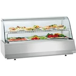 Bartscher Vitrine réfrigérée 3 x GN 1/1, verre bombé, 460 W - 230 V MONO - 405057