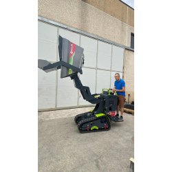 Mini dumper déchargement haut brouette à chenilles