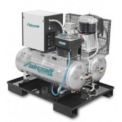 Compresseur Aircraft Airprofi DUO 853/2x100/10 KK - 2023087 - bicylindre haute performance, cuve galvanisée 2x100L, 10 bar