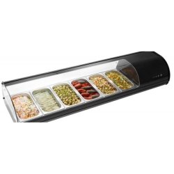 Vitrine réfrigérée pour tapas - 10 bacs gastronormes 1/3 - Synergies