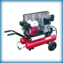 Compresseur KHR38AE - Débit 400 l/min - Pression 10 bars - Moteur Honda GX 200 - Marque IBIX