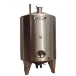 Cuve toit conique et fond conique - avec goulotte et toit excentré