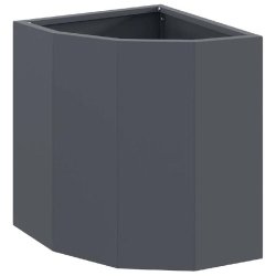 Helloshop26 - Jardinière d'angle design moderne extérieur 30 x 30 x 35 cm en acier anthracite 02_0052896 - acier 3000237639445