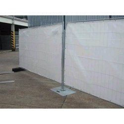 BARRIÈRE DE CHANTIER BÂCHE À FIXER SUR BARRIÈRES GRILLAGÉES