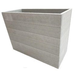 Jardinière Ozon rectangulaire 100% recyclée - 90x40x67 cm - robuste et sans entretien
