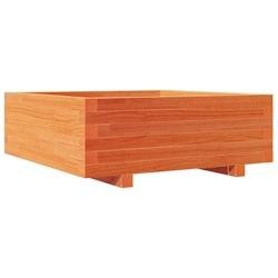 Helloshop26 - Jardinière bac lit surélevé plantes fleurs terrasse jardin cire 70 x 70 x 26,5 cm bois de pin massif marron 02_0038489 - marron Bois