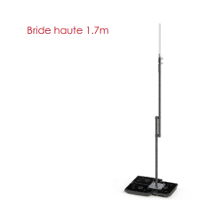 Supports d'antenne omni - support autostable pour 1 antenne déportée 2 à 4 m - Mât Ø48 H2000 à H4000 - 3 lests