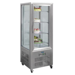 Vitrine à pâtisserie réfrigérée POLAR 400 L - 4 faces vitrées - Température +2°C à +10°C