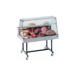 Vitrine réfrigérée ventilée - Traiteur et marché - Vitre courbée ou self rabattables - Pour charcuteries, laitages ou produits frais préemballés