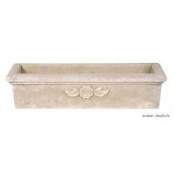 Balconnière marguerite 80 cm en pierre reconstituée - Fabrication française - 280353-pj25