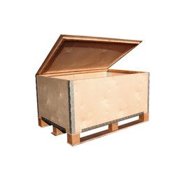 Caisse-palette pliante en contreplaqué - dimensions standards ou sur mesure - norme NIMP 15