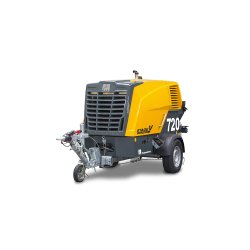 Pompe à Béton Stationnaire sur Roues parfaite pour les opérations avec béton projeté et chape liquide - Putzmeister P 720