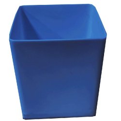 Pot de fleurs carré cubio h 50 cm-plast'up rotomoulage - BLEU - bleu 0750122559329