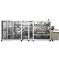Ensacheuse automatique pour jerricanes - avec tapis transporteur et trois barres soudeuses
