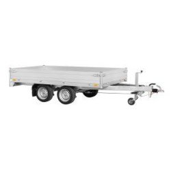 Plateau ridelle Saris 306x170 cm - PTC 2000 kg - 2 essieux - Freiné - Ridelles aluminium