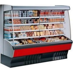 Vitrine libre-service murale réfrigérée - idéale pour lait et viande