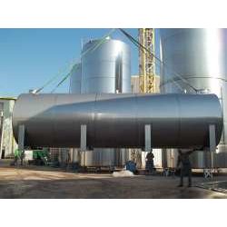 Cuve horizontale sur berces - stockage et vinification