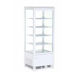 METRO PROFESSIONAL Vitrine réfrigérée GGC2098, verre/plastique, 42.8 x 38.6 x 111 cm, 98 L, blanc - blanc verre 4337255250468