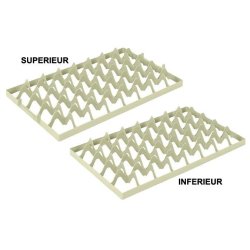 Separateur euronorm pour bac a verre 5x8 cases 65 mm