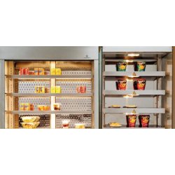 Vitrine réfrigérée de self-service - grande capacité - température maintenue jusqu'à 24h
