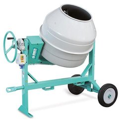Bétonnière électrique monophasé 190 litres S 190 avec cuve en acier - IMER - 01015650