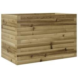 Helloshop26 - Jardinière bac lit surélevé plantes fleurs terrasse jardin 70 x 40 x 45,5 cm bois de pin imprégné marron 02_0037777 - marron Bois m