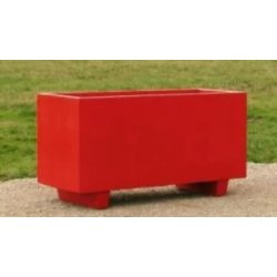 Jardinière rectangulaire Ramses en béton armé - autostable avec option antigraffiti