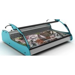 Présentoir réfrigéré pour poisson - AISI 316 - Froid statique - Synergies