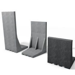 Mur en L en plastique recyclé
