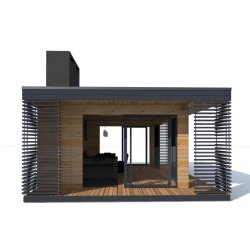 Studio container ISK30 - 2 containers 20 pieds HC modifiés - Garantie 35 ans
