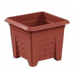 EMSA 985351400 Terra Grande - Bac à fleurs carré terracotta 35 x 35 cm