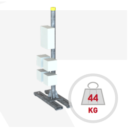 Mât autostable en acier galvanisé - Support d'équipements techniques - Installation rapide