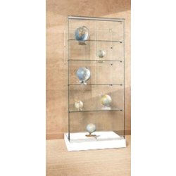 Vitrine d'exposition toit verre