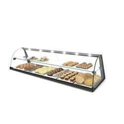 Vitrine Neutre Expo Curvé - 1190 mm - LED - Sayl - 0605848249323