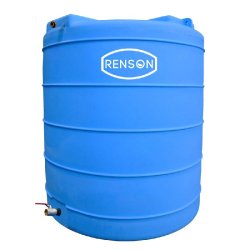 Cuve de stockage eau 13000L verticale pré-équipée - Polyéthylène rotomoulé anti-UV - Marque Renson