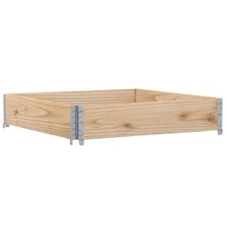 Helloshop26 - Jardinière bac lit surélevé plantes fleurs terrasse jardin 100 x 100 cm bois de pin massif marron 02_0037238 - marron métal 30002138