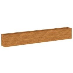 Helloshop26 - Jardinière bac lit surélevé plantes fleurs terrasse jardin de jardin 482 x 50 x 69 cm acier corten marron 02_0039456 - marron métal