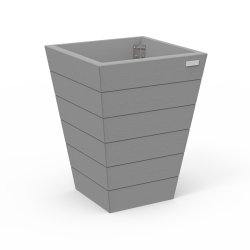 Jardinière ATRIUM - Contenance 0,16 m³ - STD FP-JA-01-L - Hauteur 824 mm - Finition standard marron, gris, noir