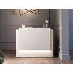 Bureau d'accueil en bois design et pas cher avec couleur pour entreprise