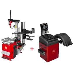 Set démonte-pneu BT300H 3x400V + équilibreuse de roues BB500 230V MW Tools BT300H SET4