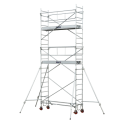 Échafaudage roulant acier - Hauteur 4.90 m à 13.30 m - Réf. AG00437 - DUARIB