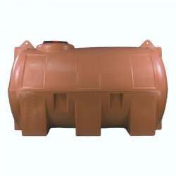 Cuve 1500l Aérienne De Récupération D'eau - Réservoir Horizontal Terracotta - Elbi Cho1500