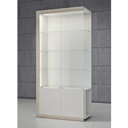 Mobilier d'agencement - Vitrine QF-CAVA avec verre trempé, rangement et serrure sécurisée
