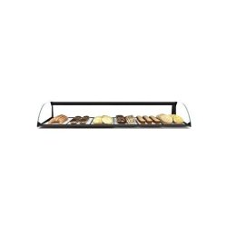 Vitrine neutre à poser SIMPLY - 1 niveau - 1190 mm - Verre trempé | Sayl Barcelona - noir 674005069647
