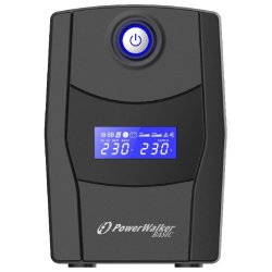 Onduleur PowerWalker VI 600 STL - Interactivité de ligne - 600 VA - 360 W - 2 sorties CA - Format Tower