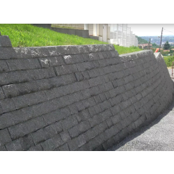 Bloc béton pour soutènement, parement, merlon, protection de digues, ou berge de rivière - PIERAMUR - Pomel béton